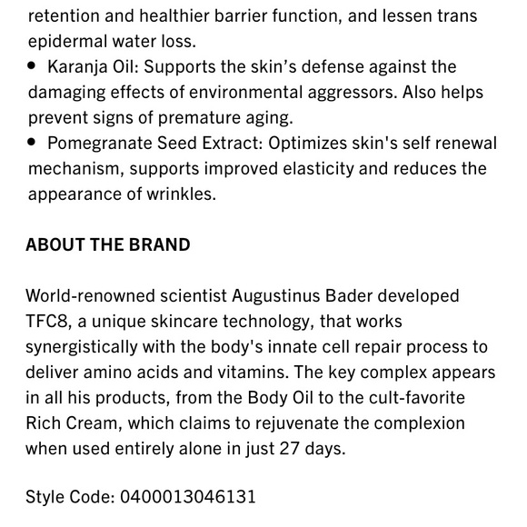 Augustinas Bader the face oil - Picture 4 of 7